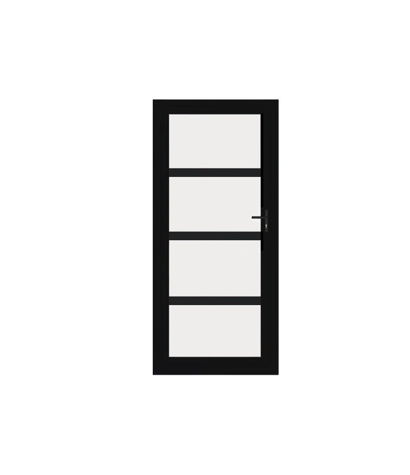 Aluminium Bespoke Single Door (3 Transom)
