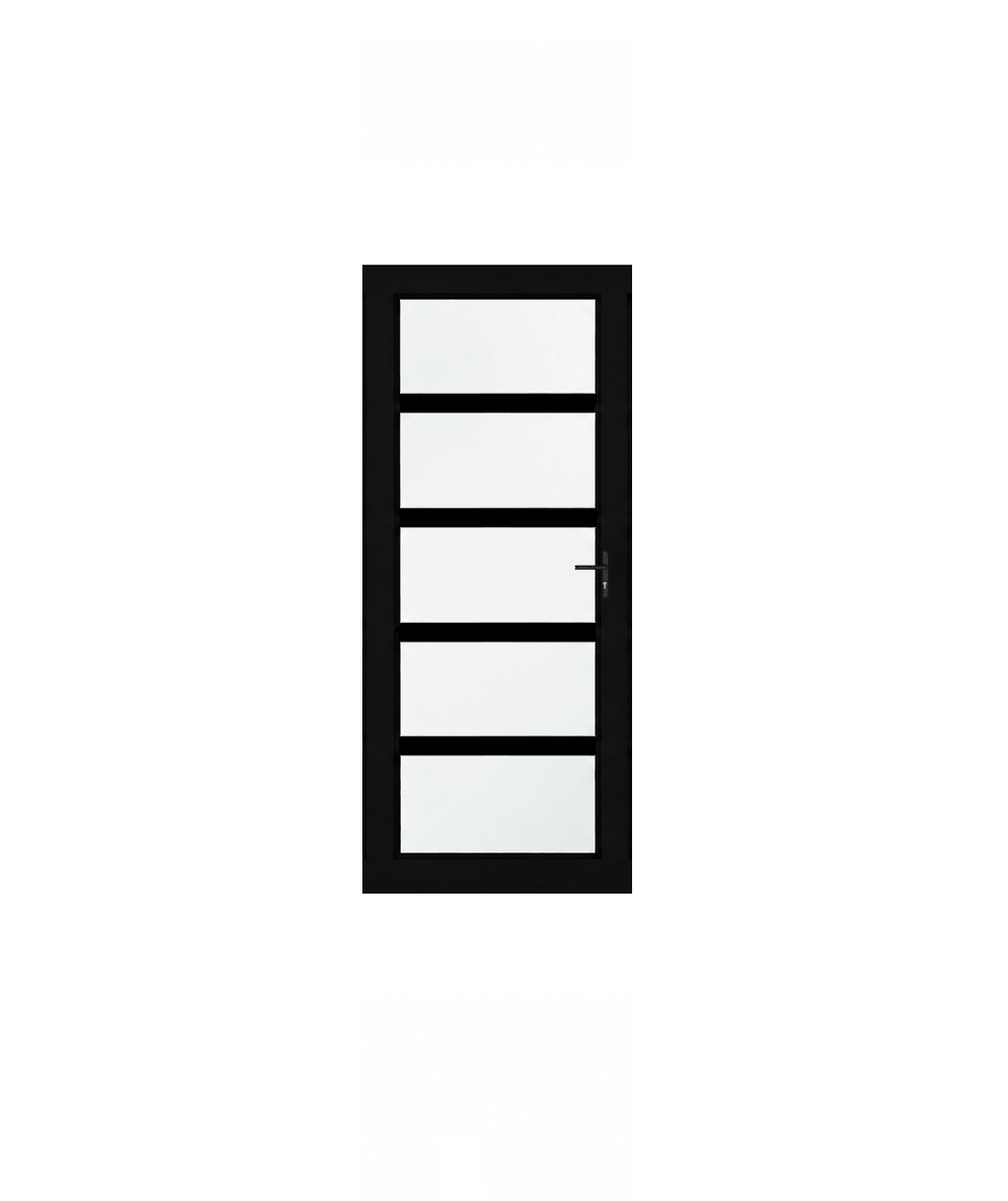 Aluminium Bespoke Single Door (4 Transom)